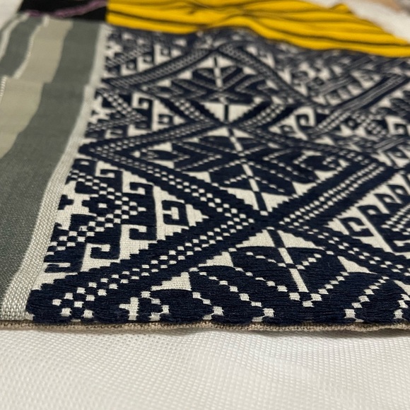 New Pottery Barn Pauline Boyd Nightstorm Stripe Patchwork Lumbar Pillow, 16X26” - Picture 10 of 15